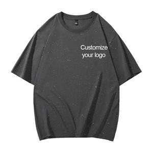 Camiseta Holgada Extra Grande Personalizada para Hombre, de Algodón Puro, con Diseño de Cielo Estrellado Brillante, Cuello Redondo y Manga Corta - Product Image 2