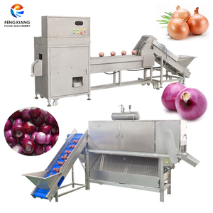 Máquina Peladora de Cebollas Automática Tipo Cadena y Cortadora de Raíces, Línea Industrial de Procesamiento de Pelado de Cebollas, Venta Directa de Fábrica - Product Image 2