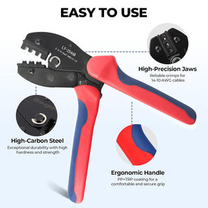 Juego de alicates crimpadores y pelacables manuales para terminales de cable, herramientas de crimpado solar fotovoltaico para sistemas fotovoltaicos - Product Image 4
