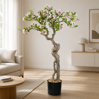 Fleurs d'île de luxe, fleurs de printemps, plante artificielle en pot pour hôtel, mariage, salon, restaurant, usage commercial