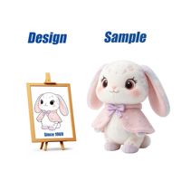 Produsen Mainan Shengye China, OEM, Boneka Kelinci Isi Kapas PP Buatan Khusus untuk Dekorasi Toko Bunga dan Hadiah