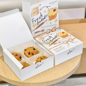 Tùy chỉnh <span class=keywords><strong>Macaron</strong></span> Donut Pastry Baking bánh bao bì hộp giấy bánh donut Hộp bao bì thực phẩm - Product Image 2