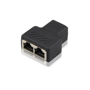 RJ45 Shielded Network <b>Splitter</b> 3 Port Ethernet Connector For <b>Cable</b> Extension - Product Image 1