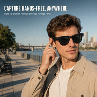 Lunettes Intelligentes à Reconnaissance Avancée, Caméra 8MP, Enregistrement Vidéo, Traduction IA, Casque Connecté Intelligent 2026