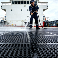 Tapis en caoutchouc pour pelouse 1*1m*16mm, tapis en caoutchouc pour applications marines et stations de ski, usine du Shandong