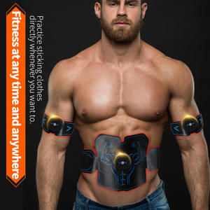 Entrenador de músculos abdominales para gimnasio en casa, pegatinas de electroestimulación abdominal de 10 intensidades, máquina de masaje abdominal eléctrica inteligente - Product Image 3