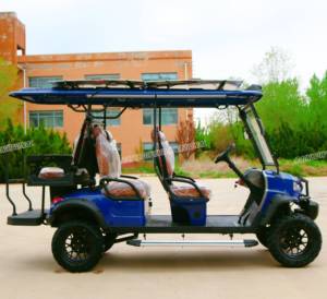 Voiturette de golf électrique <span class=keywords><strong>6</strong></span> places, personnalisée au Royaume-Uni, avec batterie au plomb sans entretien, moteur 5-7,5 kW, autonomie 70-90 km, en promotion - Product Image 1
