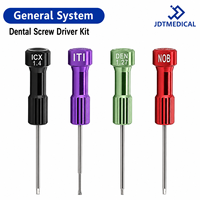 Kit Obeng Implan Gigi Universal Stainless Steel Manual Hex Driver Kompatibel dengan Abutment Prostetik Osstem Dentium Nobel