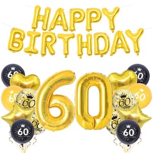 Noir et or 18e 21e 30e 40e 50e <span class=keywords><strong>anniversaire</strong></span> fête joyeux <span class=keywords><strong>anniversaire</strong></span> feuille ballons bannières hélium confettis ballons guirlande décor - Product Image 5