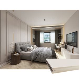 Китайская фабрика, Лидер продаж, роскошная пластиковая панель WPC для спальни, дома, настенная панель - Product Image 4