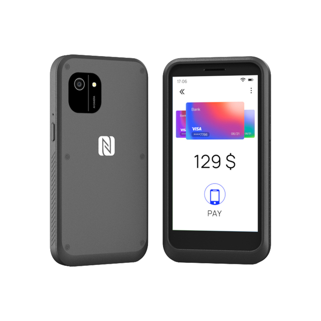 Handheld Android Pos 5.5 Inch Mobile Phone NFC Android 4G LTE Smartphone  with Charging Station