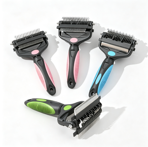 Versatile All in One <b>Pet</b> Comb Detangling <b>Brush</b> for Cats Dogs Shedding Tool Removes Loose Fur Supports Custom Orders - Product Image 4