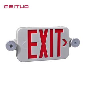 Juego de señales de salida universales Feituo, con luces LED ajustables de doble cabezal, adecuadas para escuelas, hospitales, tiendas minoristas y - Product Image 3