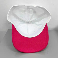 Gorra de béisbol con logotipo bordado en 3D personalizable, gorra de camionero con Marco en A de 5 paneles de dos tonos, gorra de béisbol con botón de cierre Snapback de plástico