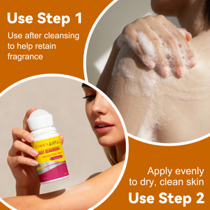 Para mujeres y hombres, cuerpo, fragancia de larga duración, desodorante antitranspirante roll-on, calzoncillos secos, Natural, no irritante, Control del sudor - Product Image 4