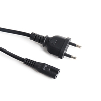 Câble d'alimentation CA à 2 broches avec extrémités IEC/AS et gaine en caoutchouc pour PS4, Xbox, PS5 et ordinateurs – Prix usine