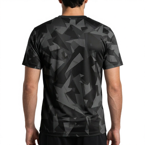 Wholesale Training <b>White</b> <b>Short</b> <b>Sleeve</b> Casual Print T-<b>Shirt</b> for <b>Men</b> Weight Lifting Gym 100% Polyester Breathable - Product Image 2