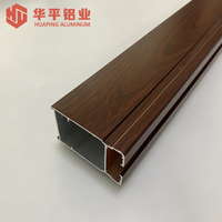 Profils en aluminium à surface imitation bois personnalisés pour l'installation de fenêtres et de portes domestiques, profils en alliage multi-usages