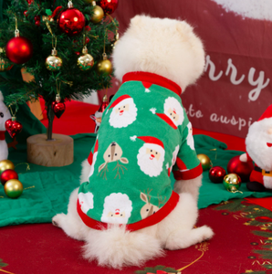 Sudadera navideña para perros, ropa cálida de lana para mascotas, traje navideño estampado para cachorros, ropa suave de invierno para perros pequeños y medianos - Product Image 2