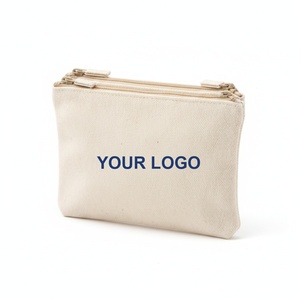 Estuche para Lápices de Lona con Bolsillo Frontal con Cierre, 22x12cm, 8oz, Dos Cierres, Dos Compartimentos, Logotipo Personalizado Serigrafiado, Escolar - Product Image 5