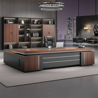 Vente chaude quantité minimale de commande bas Mobilier de bureau Design de luxe Tiroirs en bois Noyer jaune Matériel 160cm Table de conférence exécutive