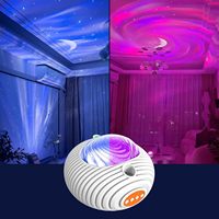 Projecteur de soucoupe volante Tsinye avec aurore et projecteur de veilleuse lune ciel étoilé en spirale avec minuterie et bruit blanc