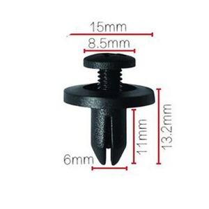 Clip de fixation automobile 6 mm en plastique pour réparation de pare-chocs, pièce de rechange 0112 - Product Image 2