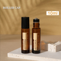 Flacon vide en verre brun de 10 ml pour huile essentielle, parfum, sérum avec bille roll-on, pompe pulvérisatrice, compte-gouttes, capuchon – Fournisseur d'usine