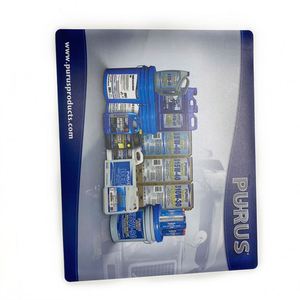 แผ่นรองเคาน์เตอร์โฆษณาแบบกันน้ำ PVC ดีไซน์เฉพาะบุคคล พร้อมยางกันลื่น - Product Image 2