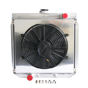 Radiateur en aluminium avec cache-ventilateur pour Ford Falcon XY XW 302 351 GS GT <span class=keywords><strong>Cleveland</strong></span> 8Cyl 6Cyl 1969-1972, système de refroidissement - Product Image 1