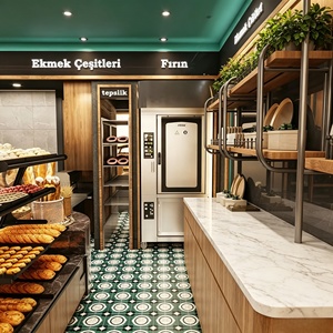 Diseño Interior de Cafetería, Panadería y Pastelería, Personalización Completa de la Habitación, Vitrina de Vidrio, Barra de Bar, Decoración de Cafetería y Tienda de Té - Product Image 4
