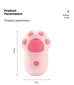 Brosse vapeur électrique 3-en-1 en silicone pour animaux de compagnie, design patte de <span class=keywords><strong>chat</strong></span>, rechargeable, respectueuse de la peau, pour démêler et éliminer les poils morts - Product Image 3