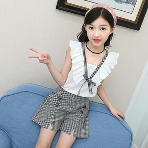 Conjunto Corto Chic de Boutique para Niñas, Muestras de Conjuntos de 2 Piezas para Niños, Ropa de Verano - Product Image 3