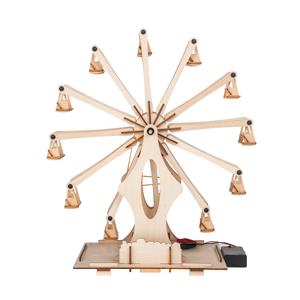 Stengel Katrol Gebouw Reuzenrad Model Diy Science Kits Speelgoed Unisex Voor Kinderen Diy Houten Puzzel Hout Educatief Speelgoed - Product Image 6