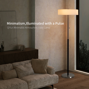 โคมไฟตั้งพื้นไม้แอช โลหะ แก้ว ดีไซน์มินิมอล สไตล์ยุโรป - Product Image 2