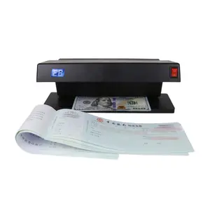 DC-2028 pendeteksi uang UV sederhana dan aman, 1 tahun garansi universal detektor uang palsu mesin pemeriksaan uang