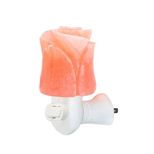 Himalayan Crystal <b>Salt</b> Mini Rose Shape Lamp Night Light Rose Shape Lamp With Bulb-Sian Enterprises - Product Image 2