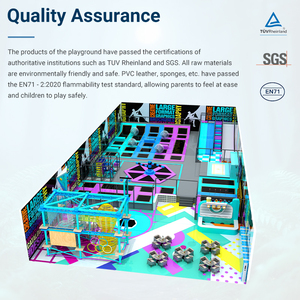 Grand parc de jeux intérieur commercial, aire de jeux interactive et sécurisée pour enfants, équipement de <span class=keywords><strong>trampoline</strong></span> - Product Image 2