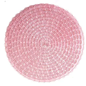 Tabletex Fashion PP Round Weave Tischset Esstisch Matte Disc Pads Bowl Pad Hot Restaurant Teller Matte Polypropylen Matte