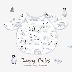 Baberos Impermeables Unisex para Niños, sin Mangas, con Forro de Poliéster, Resistentes al Aceite y a las Manchas, Fáciles de Limpiar, para Comer, Venta al por Mayor, OEM - Product Image 5