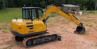 Petite pelle XE80DA à pied derrière la pelle sur chenilles à vendre
