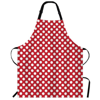 Tablier de travail personnalisé réutilisable à carreaux violets avec sangle de cou réglable en polyester pour artisanat, barbecue, dessin, chef, serveuse