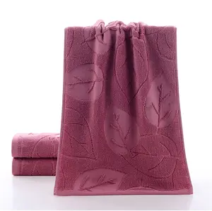 Custom Reactive Printing Dyeing No Fading Jacquard Face Bath Towel 100% Cotton Luxury Hotel With Embroidery