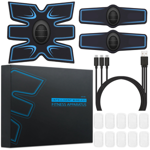 Électrostimulateur abdominal sans fil pour bras et jambes, coussin de massage et tonification musculaire, appareil d'entraînement abdominal électronique RF - Product Image 5