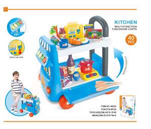 Vente en gros <span class=keywords><strong>de</strong></span> chariots <span class=keywords><strong>de</strong></span> vaisselle multifonctions en plastique pour cuisine, mini-magasin, restauration rapide, <span class=keywords><strong>chariot</strong></span> à outils pour <span class=keywords><strong>docteur</strong></span>, jouets <span class=keywords><strong>de</strong></span> boulangerie sucrée pour enfants - Product Image 2