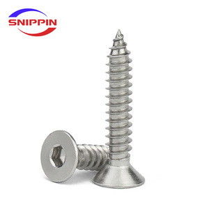 304 in acciaio inox a brugola esagonale esagono a <span class=keywords><strong>testa</strong></span> <span class=keywords><strong>svasata</strong></span> piatta <span class=keywords><strong>vite</strong></span> autofilettante ST2 ST2.3 ST2.6 ST3 ST3 ST3.5 ST4 ST5 ST5 ST5 ST6 ST8 - Product Image 2