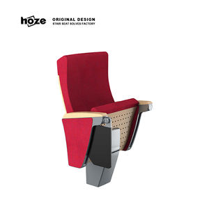 כיסא אודיטוריום מודרני HOZE HS-2102A בעל רגל אחת, עשוי מסגסוגת אלומיניום, ריהוט תיאטרון לכנסיות ואודיטוריומים, ידידותי לסביבה ועמיד. - Product Image 1