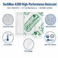CHUNWANG SorbMax-A300 Déshydratant au chlorure de calcium, absorption à 300 %, sans fuite, emballage Tyvek, déshydratant personnalisé OEM de qualité alimentaire pour conteneurs