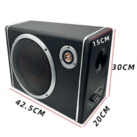 Meilleur Prix Subwoofer Actif 12V Super Bass Grande Puissance 10 Pouces Trapézoïdal pour Réaménagement de Véhicule Audio Automobile
