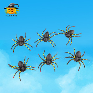 Araignées en plastique décoratives pour Halloween, accessoires pour fêtes et décoration de la maison - Product Image 4